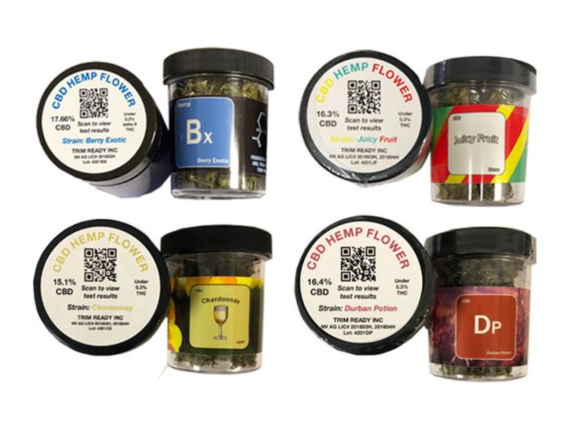 7 Gram CBD Flower Jars (18 600 Quantity) 9 Strains Available